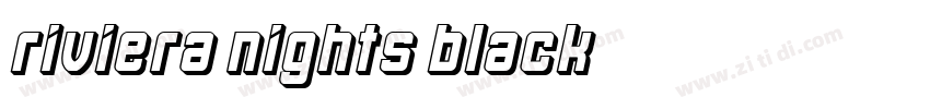 Riviera Nights Black字体转换